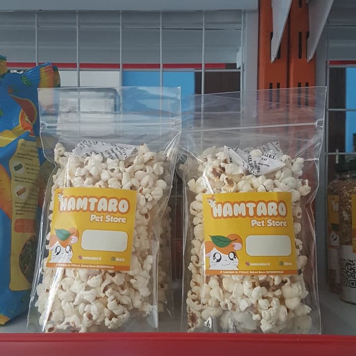 popcorn jagung makanan hamster tanpa minyak