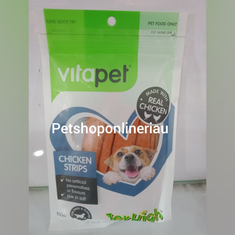Jerhigh Vitapet Chicken Strip 100 gram