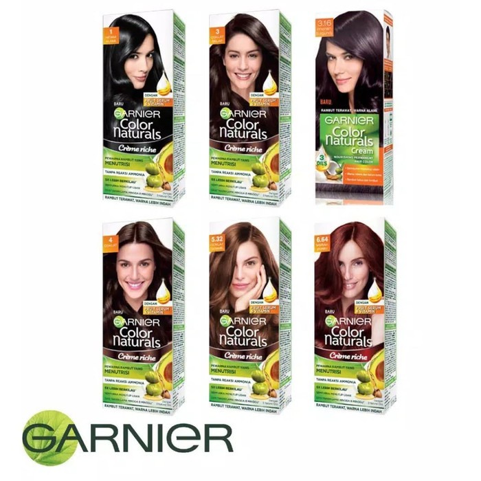 garnier color naturals semir / pewarna rambut dus   6 62 cranberry