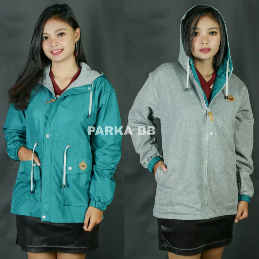 Jaket Parasut Wanita / Jaket Bolak Balik Wanita