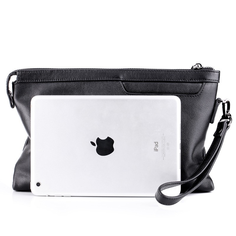 Rhodey Dompet Clutch Pria Bahan Kulit - Black