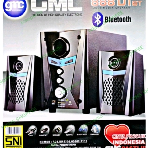 Speaker Bluetooth USB GMC 888 D1 BT