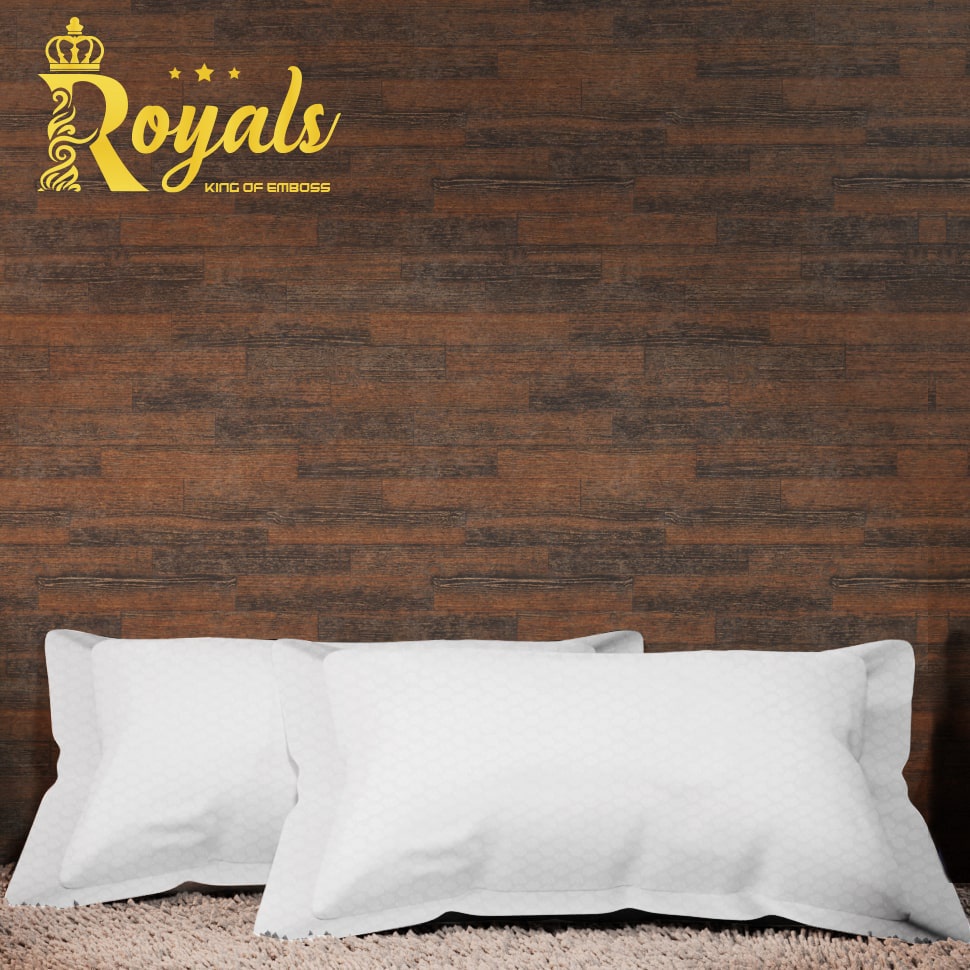 Royals Emboss BedCover SET Sprei Uk 160/180 - Putih