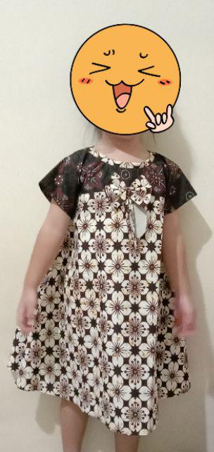 Dress Batik Anak Size S Usia 2,5 Th - 4th