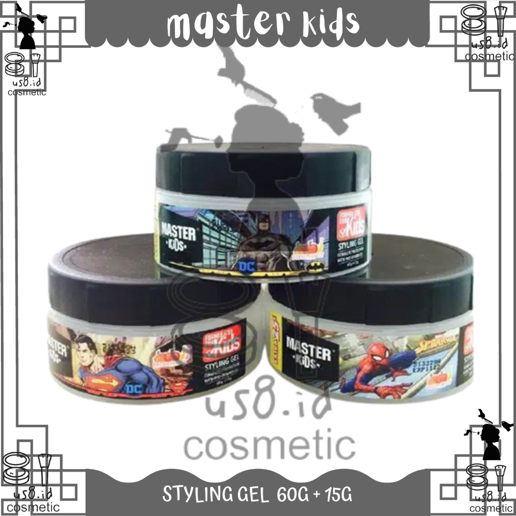 Master Kids || Master Kids Shampoo &amp; Conditioner 150ml / Styling Gel 75gr / Spray Cologne 100ml || Shampoo &amp; Conditioner 200ml 100ml || Master Kids Styling Gel 75gr || Master Kids Shower Gel 175 mL || Master Kids