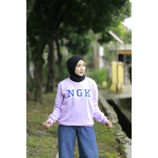 Crewneck bordir handuk Ngk Premium