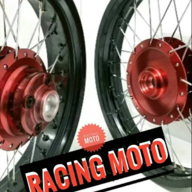 PAKET VELG CHAMP MOTOR GL PRO-VERZA-MEGA PRO-TIGER VELG RING 17X215-250 STEL VELG WARNA BISA REQ