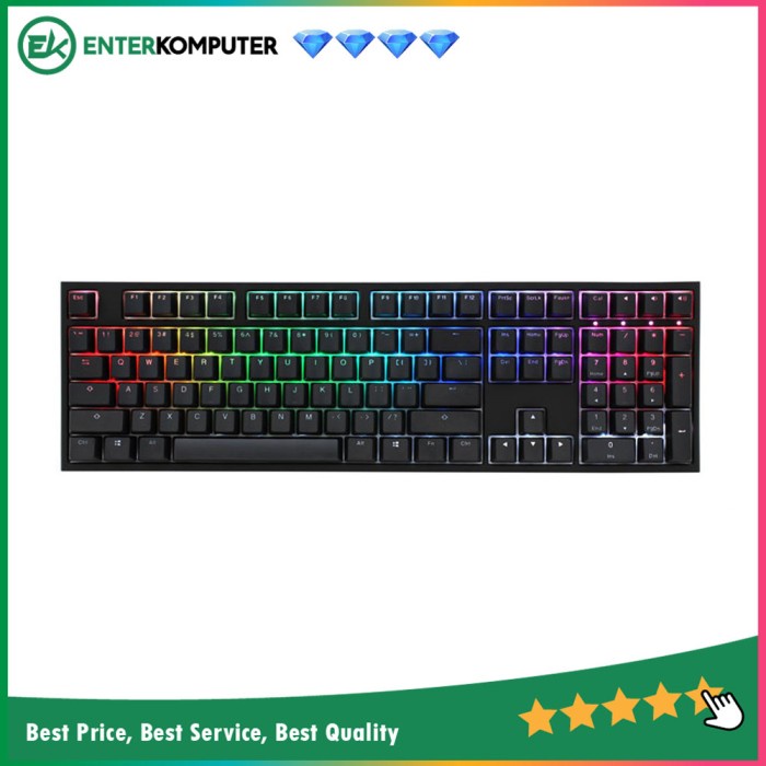 Ducky ONE 2 RGB DKON1808ST-PUSPDAZT1 Mechanical Keyboard MX Silver