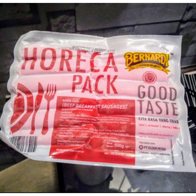 

Sosis sapi Bernardi horeca 500gr breakfast sausage