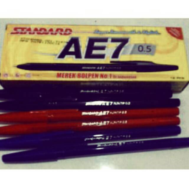 

Bolpen/bolpoin/pulpen standar AE 7