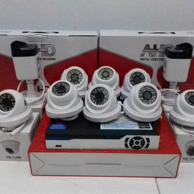 PAKET CCTV HD 720P 3MP 10 KAMERA CCTV CAMERA FULL HD 720P 3 MP HDD 1TB BISA ONLINE DI HP ANDROID