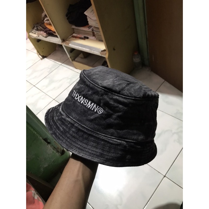 bucket hat zerra black thxnsmn