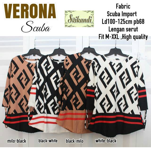 VERONA SCUBA/ORI/ATASAN MOTIF/BLUS FENDI