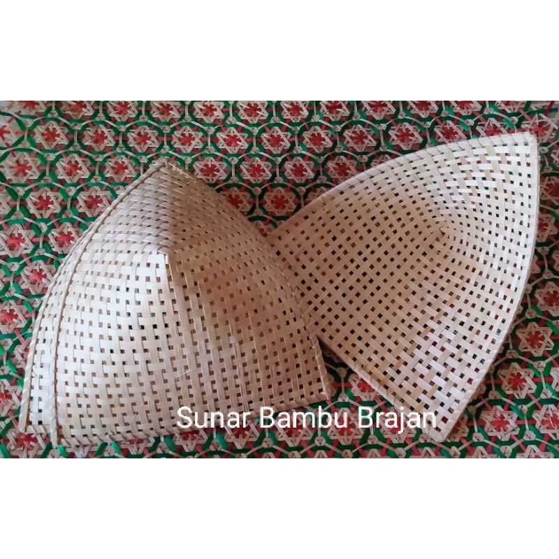 Pincuk Biasa/Polos | Pincuk Bambu | Pincuk Piring Bambu | Pincuk Pecel | Kerajinan Bambu