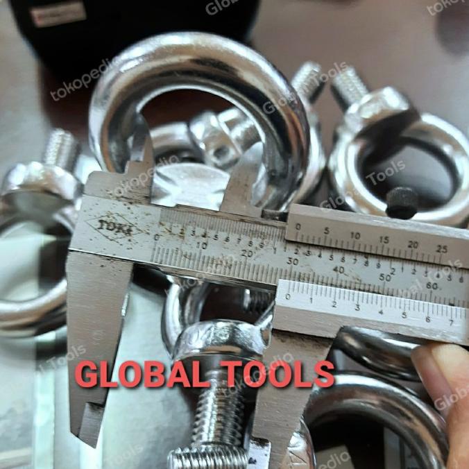 Eyebolt Ss M12 Eye Bolt Stainless M12 X 20 Baut Cincin Baut Donat