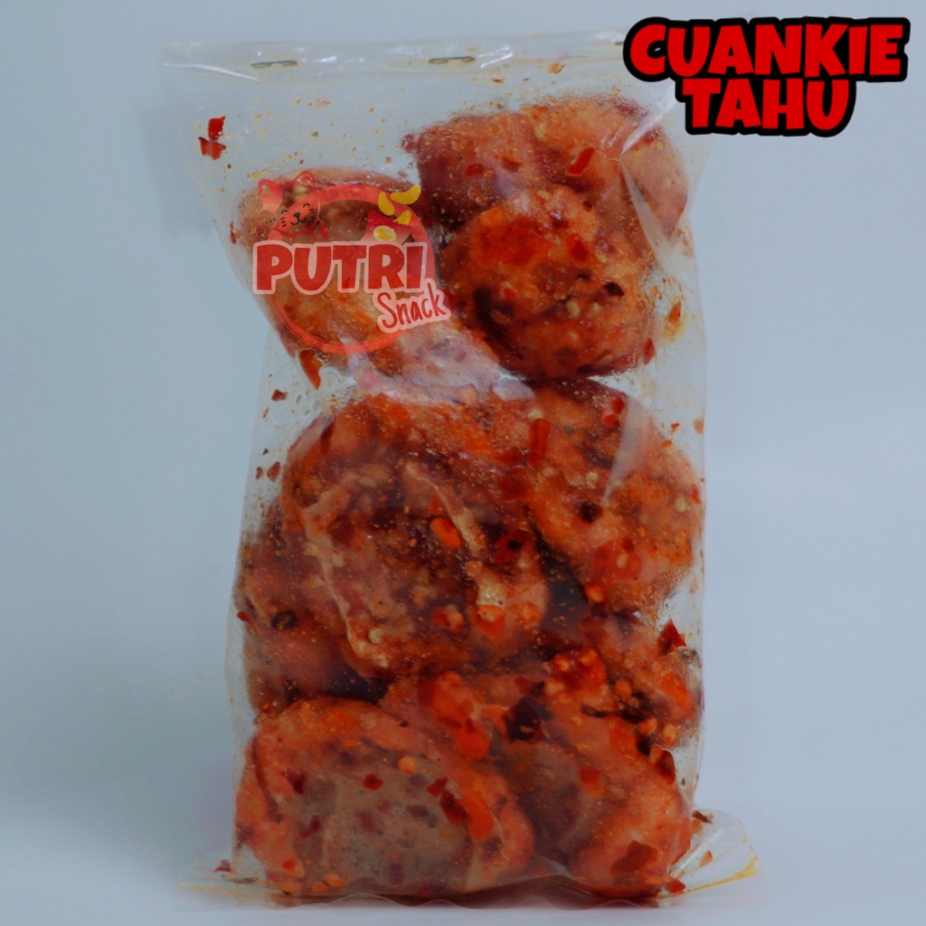 Cuankie Tahu Bumbu Seblak Kering 5 Buah Extra Daun Jeruk