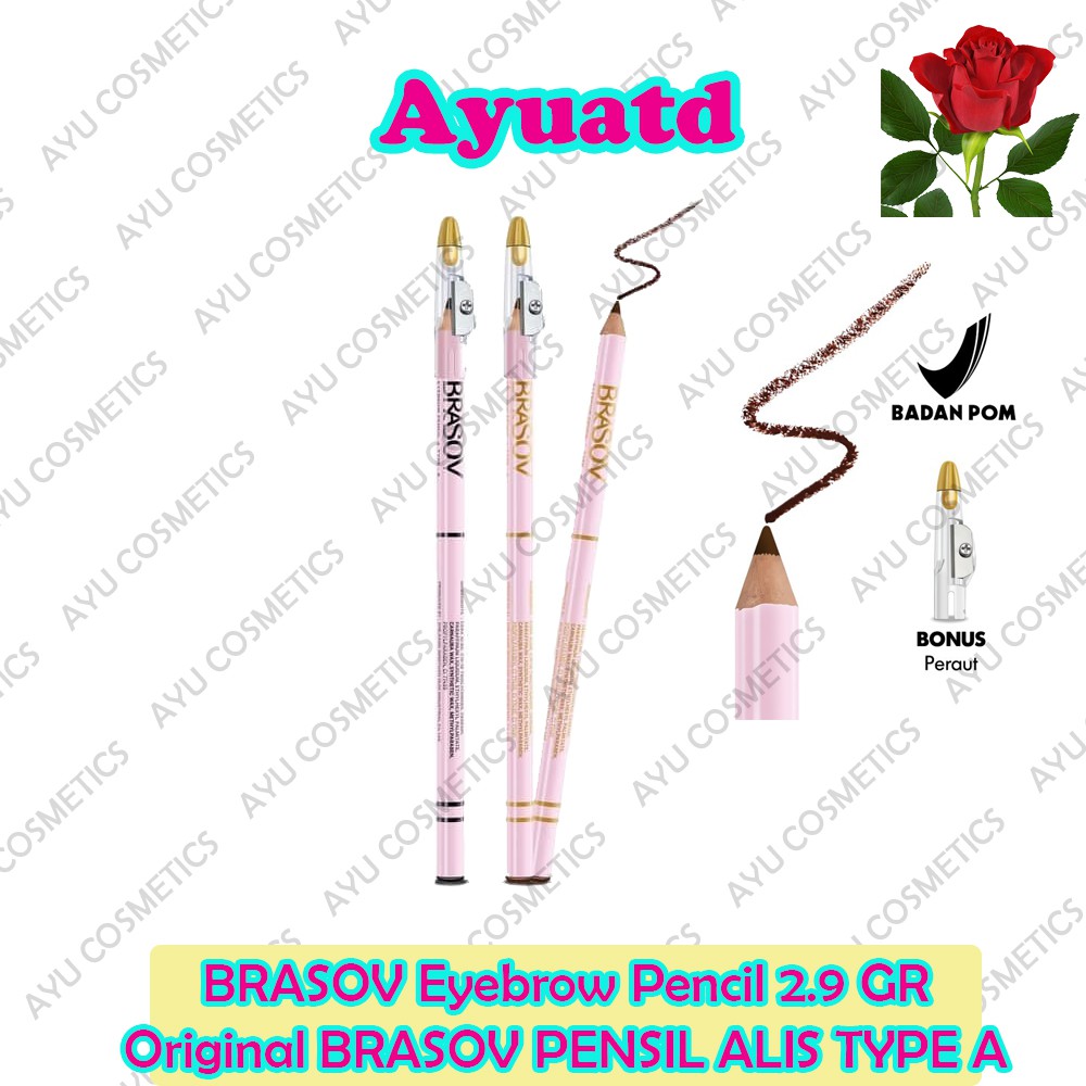 BRASOV Eyebrow Pencil 2.9 GR Original BRASOV PENSIL ALIS TYPE A