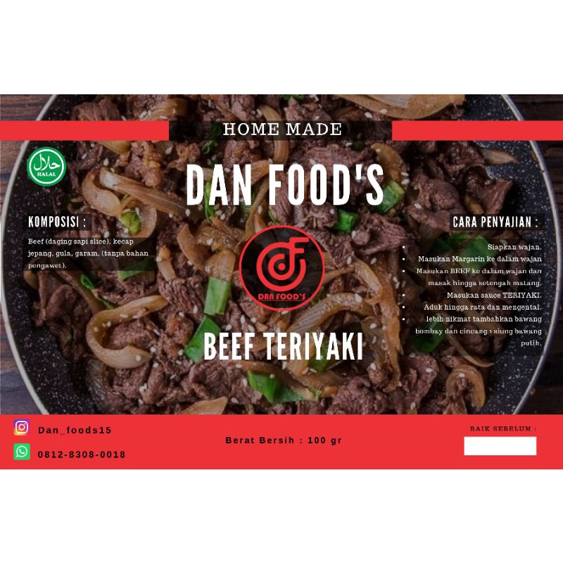 

BEEF TERIYAKI FROZEN FOODS