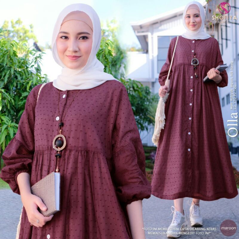 OLLA Midi Dress Ori by Shofiya❤