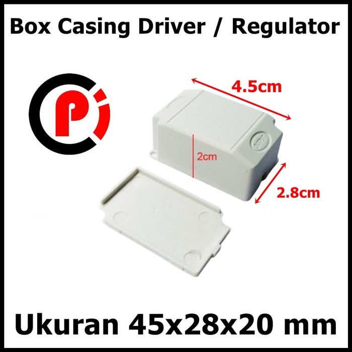 Kotak Box Casing Plastik Housing LED Driver 45x28x20 mm Model A