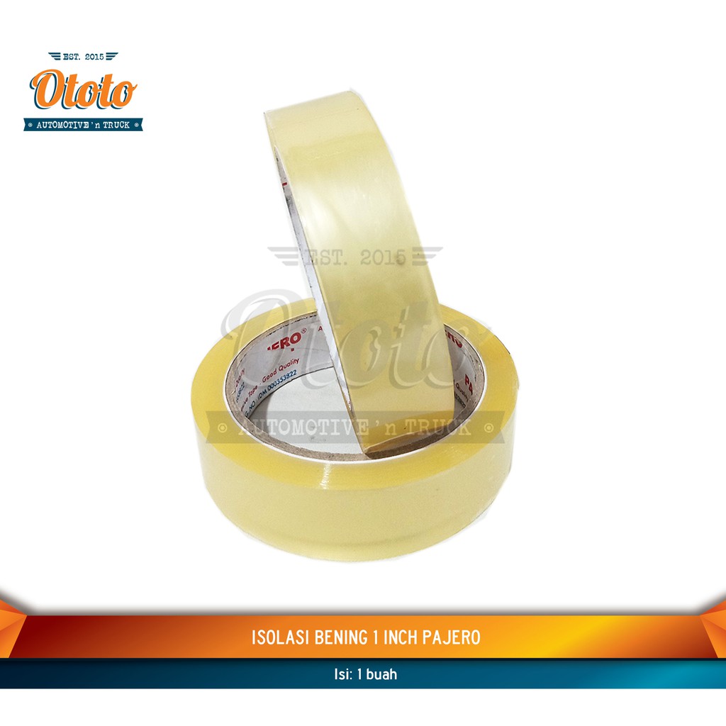 

Isolasi bening 1 inch pajero - lakban selotip kertas 2.5cm