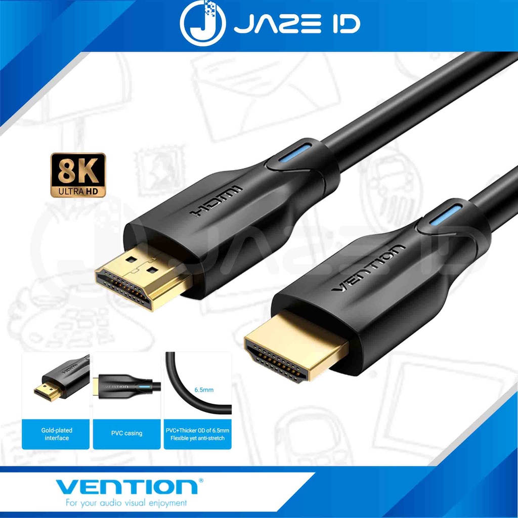 Vention Kabel HDMI 2.1 Male to Male 8K 4K High Speed HDR 3m 5m