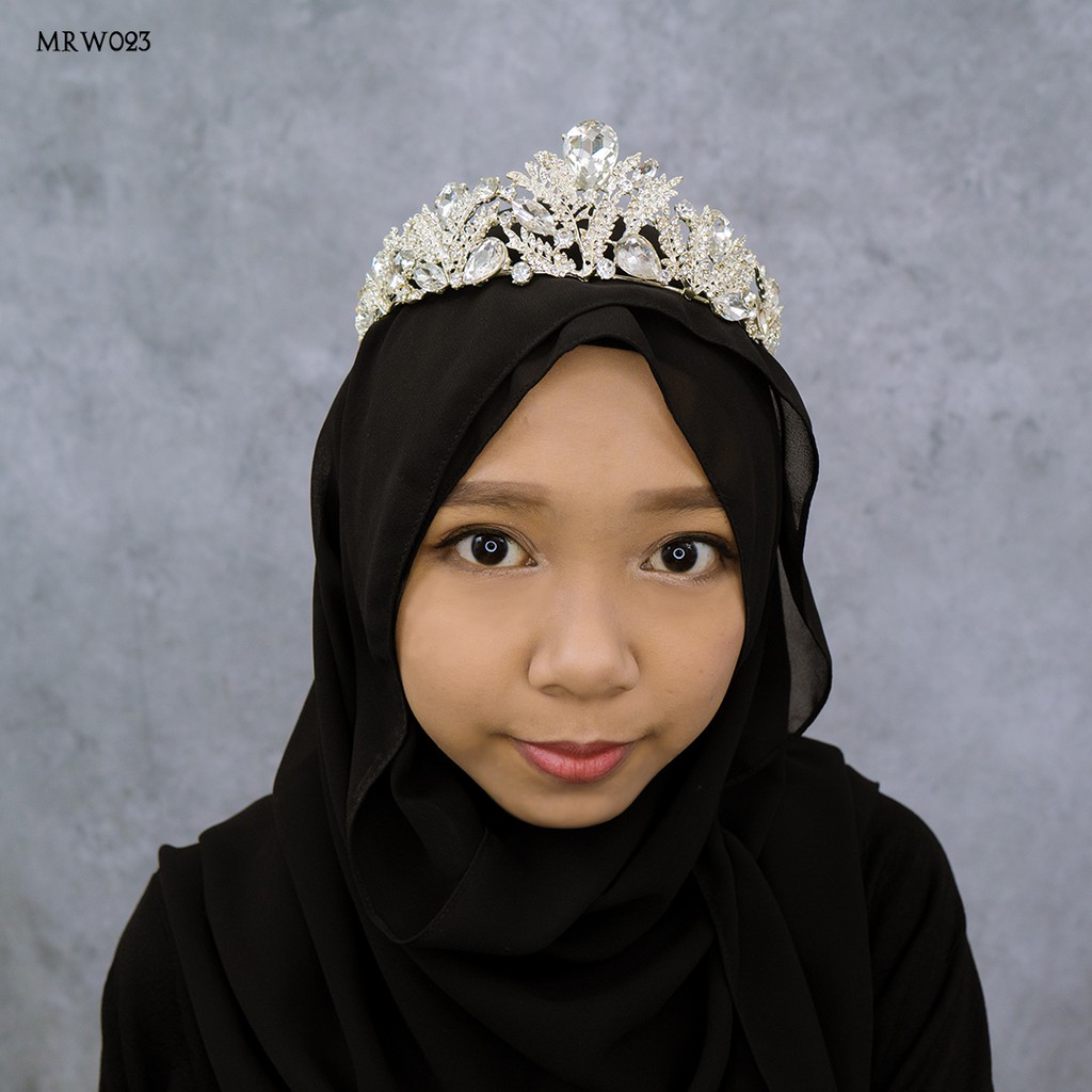 [PRODUK FAVORITE] CROWN BRIDAL MAHKOTA PERNIKAHAN WANITA HIJAB MODERN MRW023