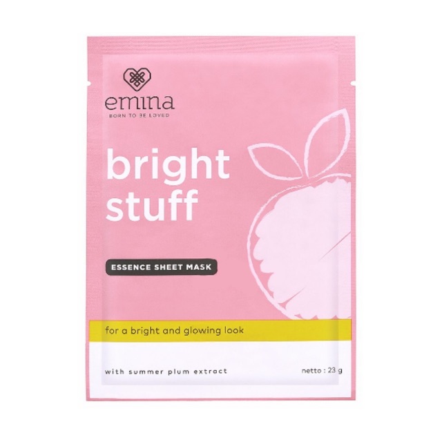 ✿ELYSABETHME✿ ˜”*°• emina •°*”˜. Emina bright stuff masker wajah essence sheet mask pemutih memutihkan dan mencerahkan cocok untuk remaja dan dewasa