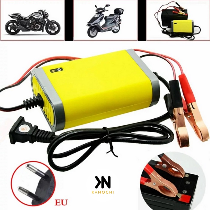 Charger Aki Portable 12V/2A Mobil Motor motorcycle battery charger