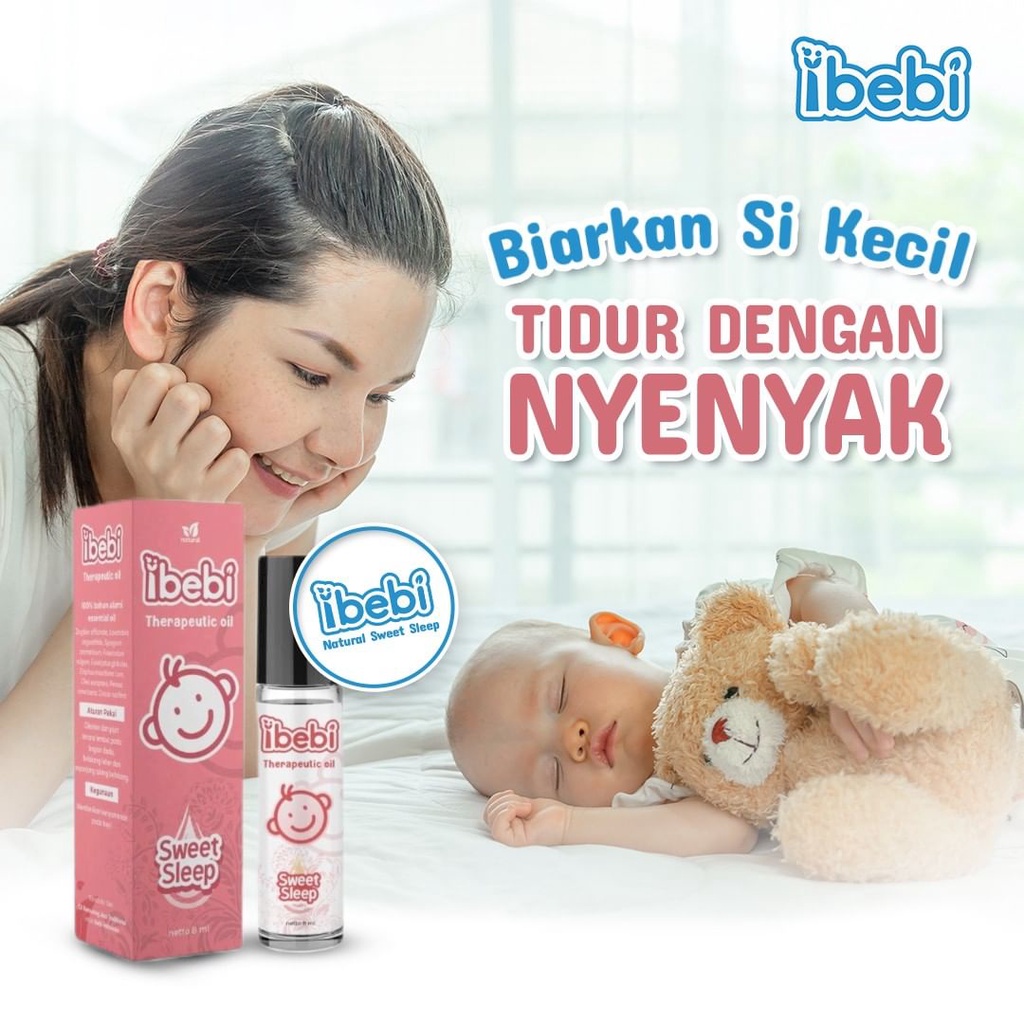 Ibebi Flu &amp; Batuk Demam Anak Therapy Oil Roll On Cough &amp; Flu | Fever Drop | Sweet Sleep Minyak Terapi Anak Bayi