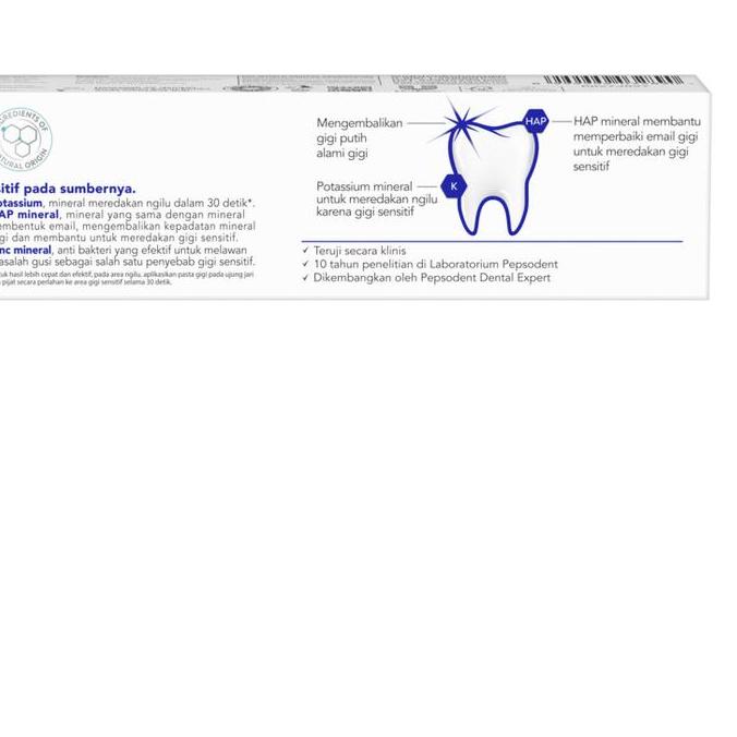 Pepsodent Sensitive Mineral Expert Pasta Gigi Whitening Pasta Gigi Sensitive 100G