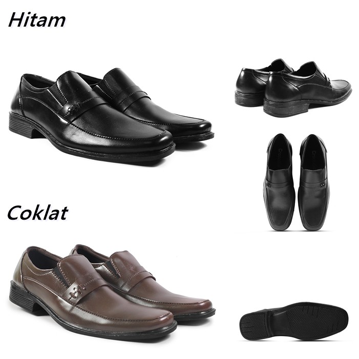 BIG SALE !! Sepatu Casual Formal Pria Pantofel Series Kulit Sintetis Kerja Kantor Murah