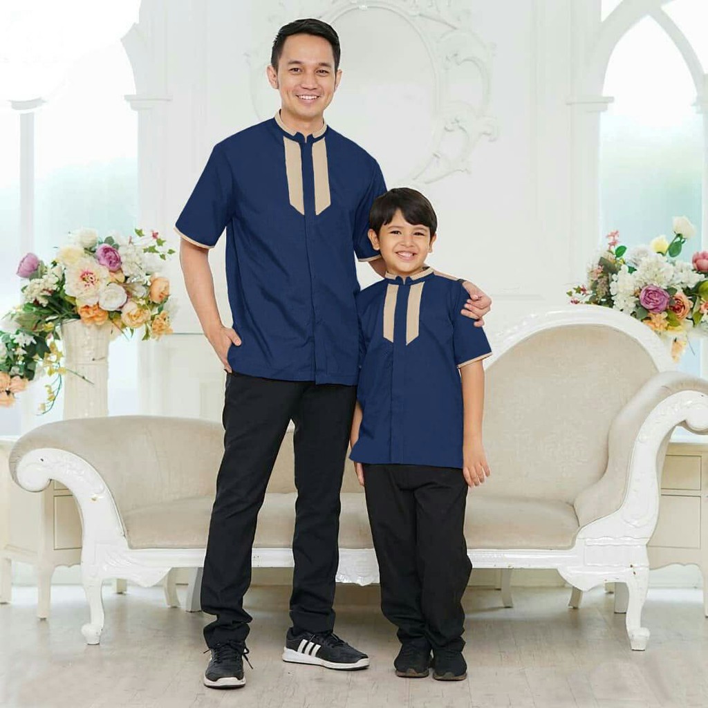 Couple Koko Ayah Dan Anak Grado - Baju Couple Muslim Laki - Laki Terbaru