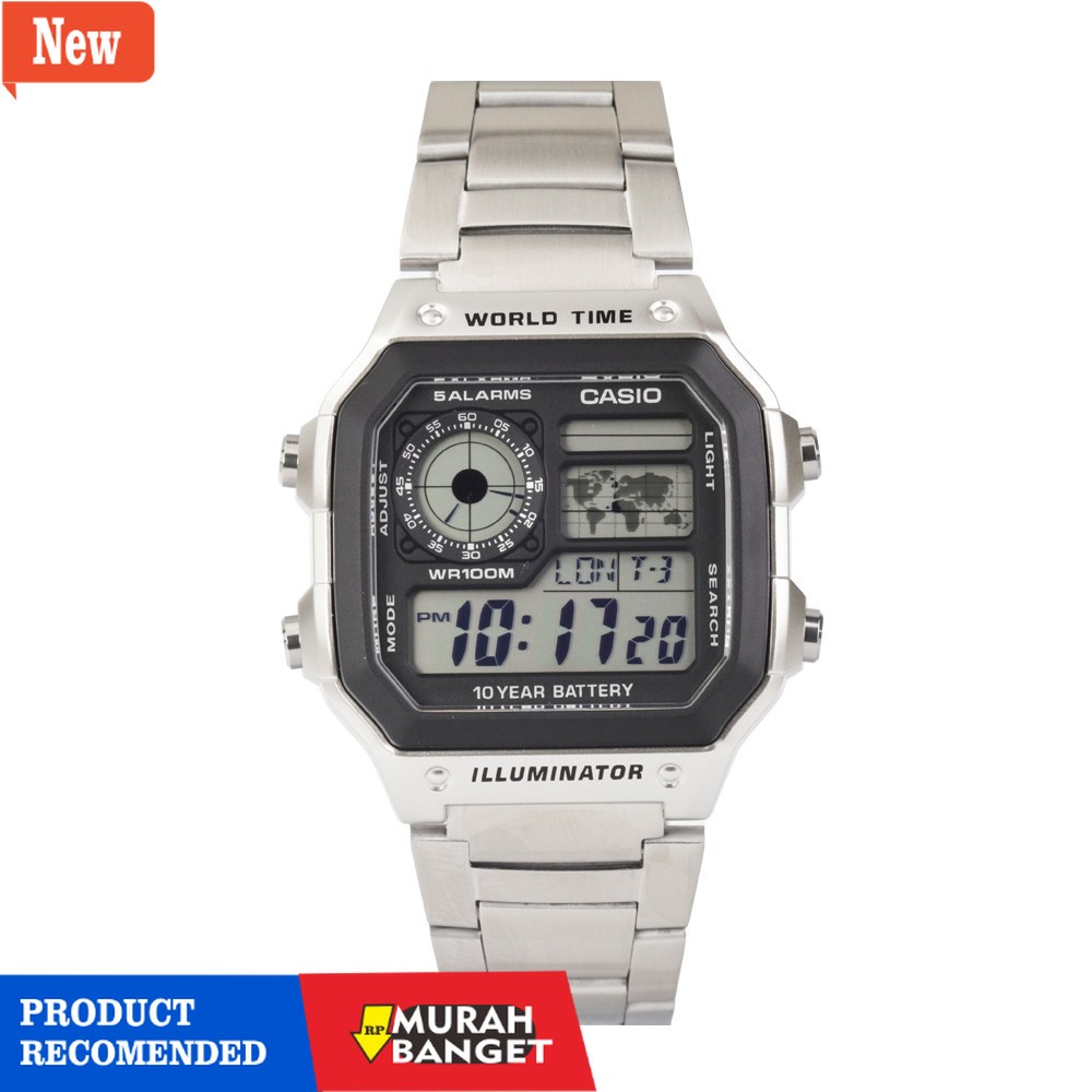 Jam digital pria terbaik- Jam Tangan Casio AE-1200WHD-1A Ori