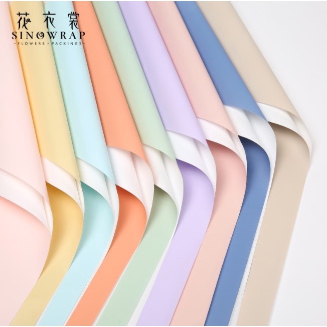 

[1 PAK / 1 PACK] KOREAN KERTAS BUNGA DOUBLE COLOR WHITE FLOWER WRAPPING GROSIR FLOWER WRAP BUKET PAPER BISA CAMPUR WARNA WARNI