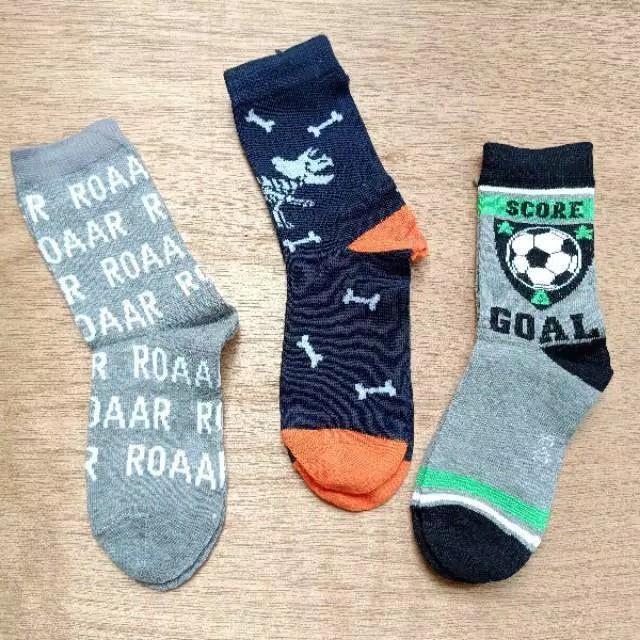 KAOS KAKI ANAK TK LAKI LAKI 1 PASANG, MOTIF KARAKTER KARTUN BAHAN KATUN HALUS