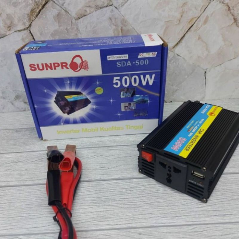 COD POWER INVERTER SUNPRO 500W 12V-24V//INVERTER SUNPRO SDA-500W//SDA-500 500W