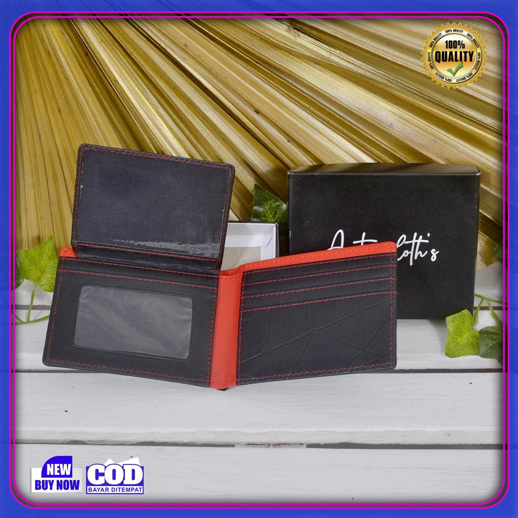 (TERLARIS) Dompet Kulit Sintetis Pria AMT Cloth Original Bayar di tempat