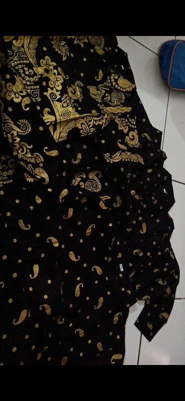 Batik Couple Keluarga Sania Ruffle Ori Ndoro Jowi Dnt Motif Prodo Keris