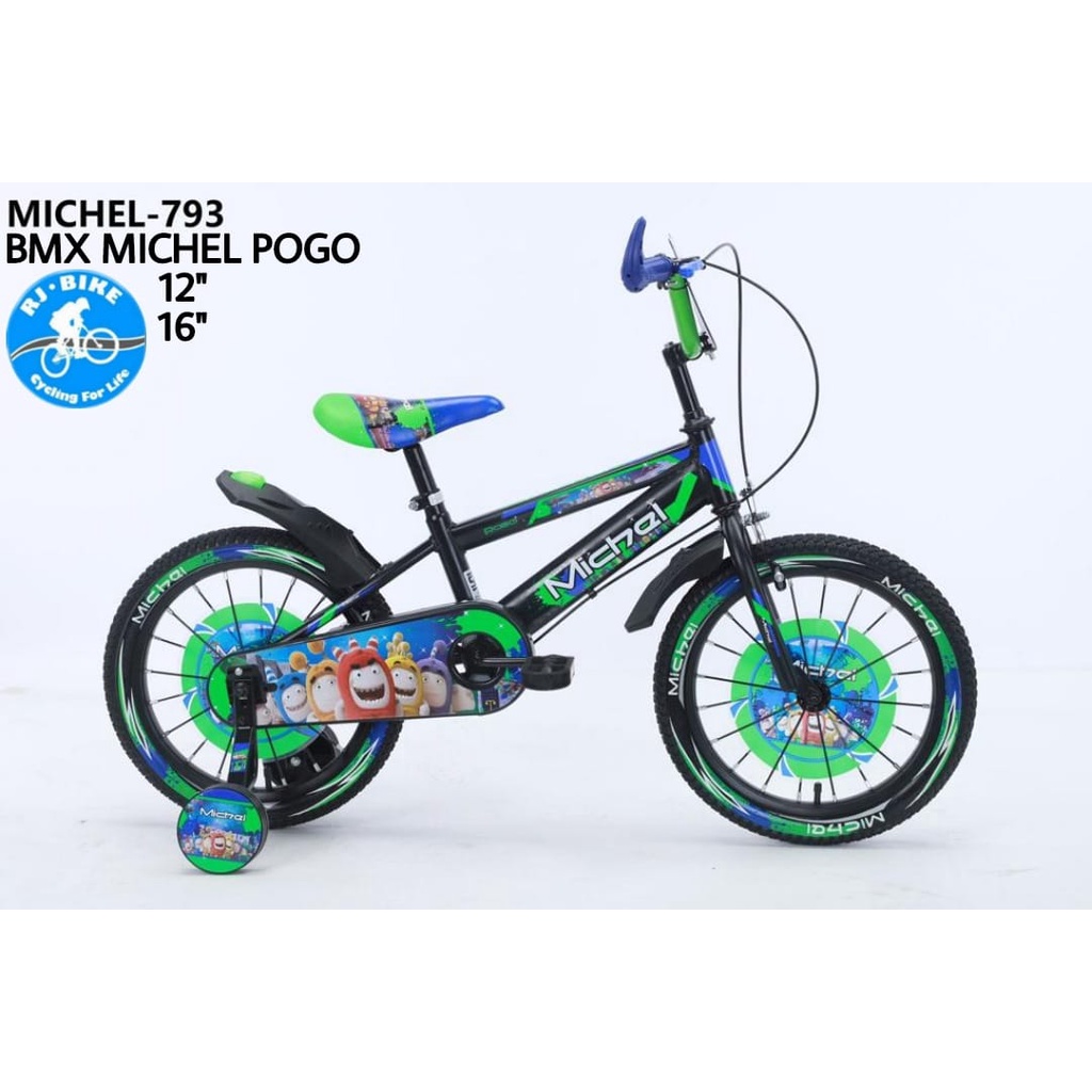 SEPEDA ANAK LAKI LAKI BMX MICHEL 793 POGO 12 16 DAN 18 INCH