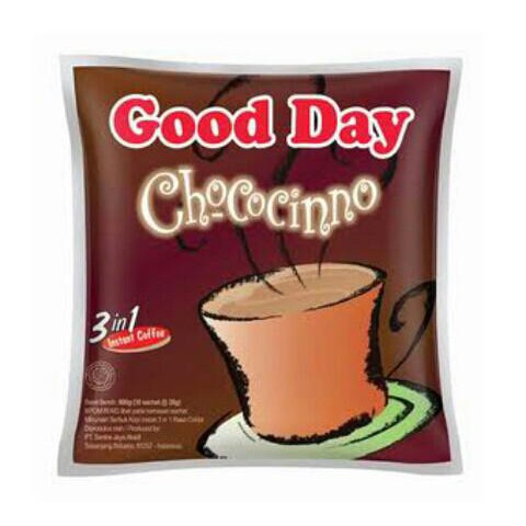 

Kopi GOOD DAY CHOCOCINNO (isi : 50 sachet)