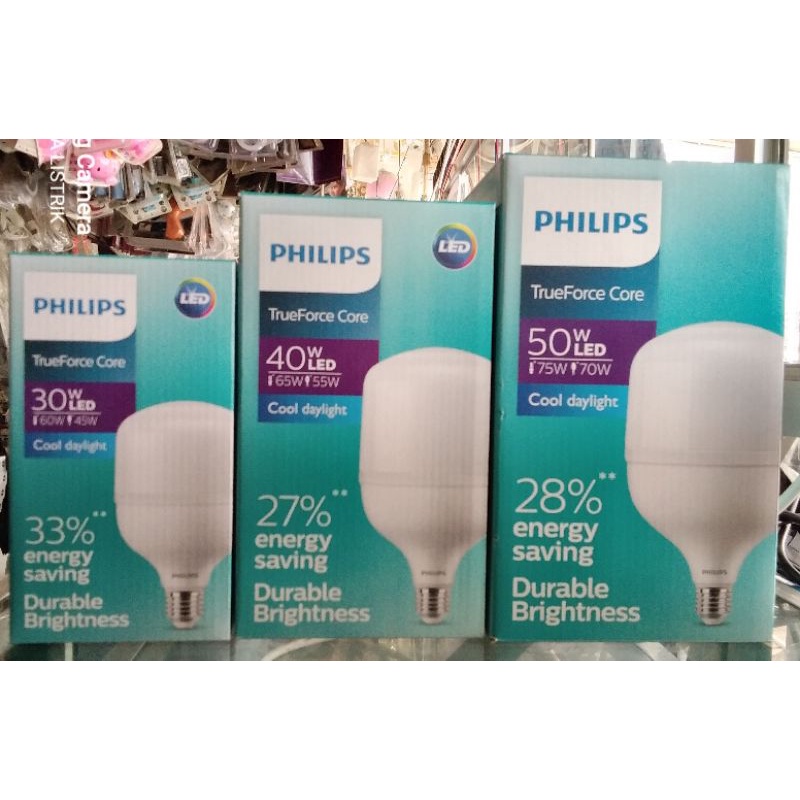 Philips LED TrueForce Core - T Force 30 Watt, 40 Watt, 50 Watt Warna Putih