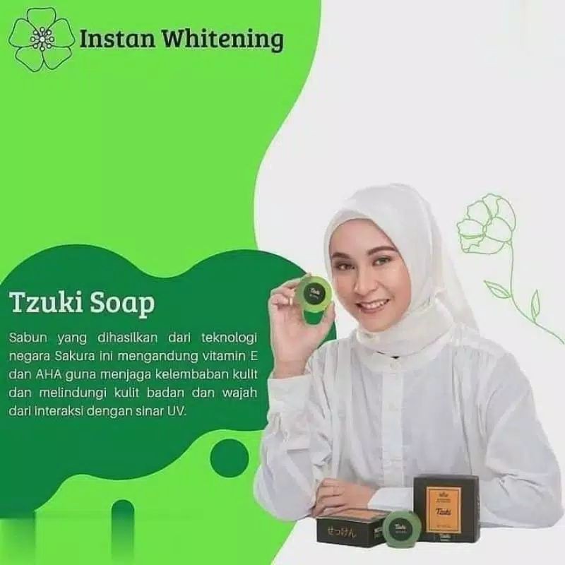 Sabun Tzuki Intanst Whitening Face and Body Soap