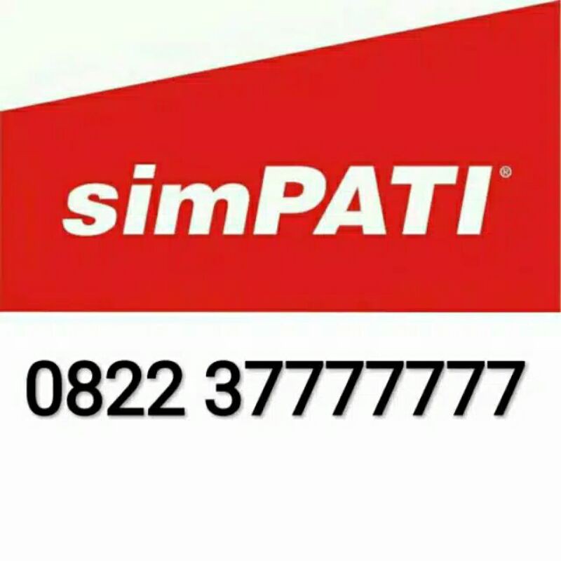 Kartu Perdana Nomor Cantik Simpati Telkomsel Prabayar Prepaid Sim Card SUPER 7777777 Sapta 7 Lucky 7