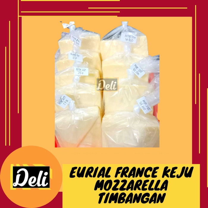 

Eurial Keju Mozzarella Timbangan Potongan Aneka Ukuran