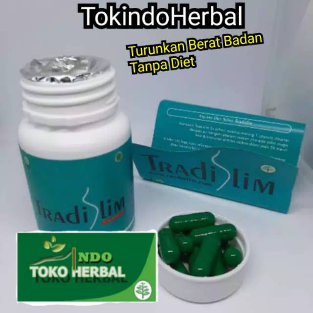 Tradislim - Tradislim asli original 100% Obat Pelangsing Badan Herbal Alami