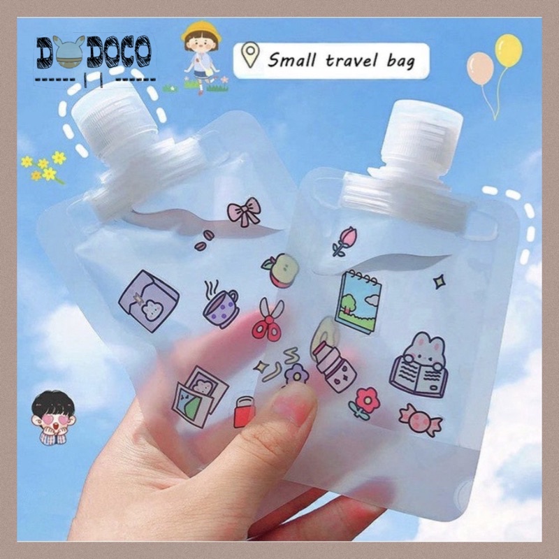 Botol Wadah Plastik Dispenser Isi Ulang Refill Aesthetic Buat Travel 30 ML 50 ML 100 ML