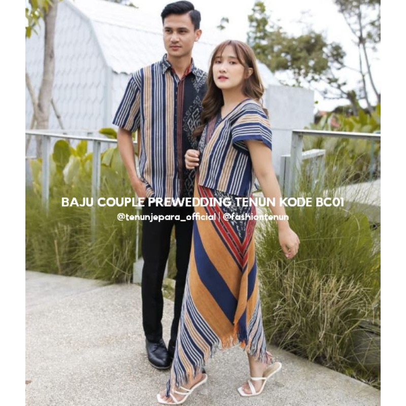 Baju Prewedding Couple Tenun | Baju Kondangan Couple Tenun | Baju  Prewedding Couple | Couple Tenun 