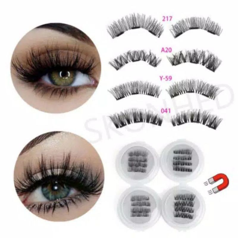 BULU MATA MAGNET / BULUMATA TRIPLE MAGNET 1 BOX ISI 4 PCS