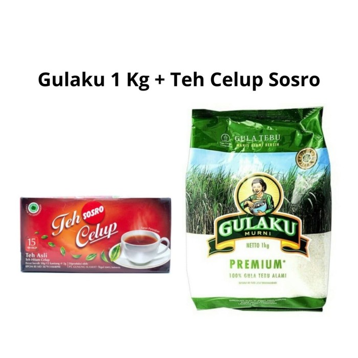 

SPECIAL BUNDLE !!! Gulaku Hijau 1Kg + Sosro isi 15
